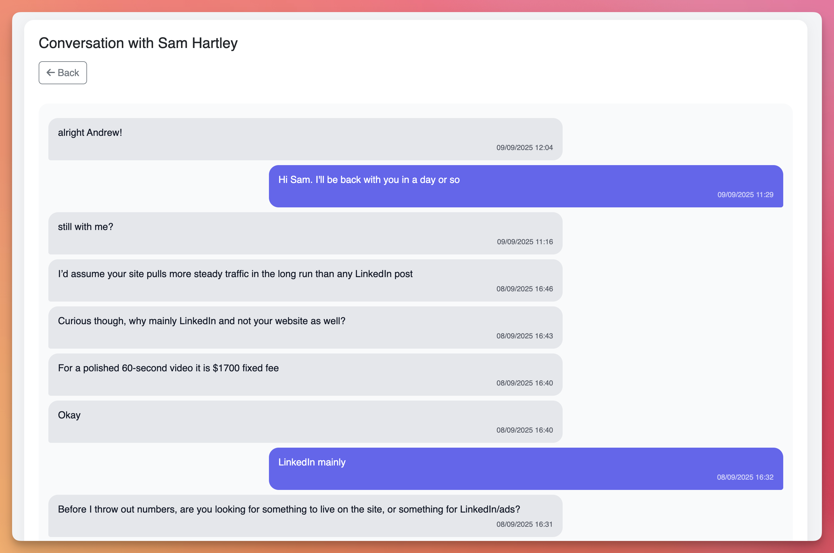 Message intelligence